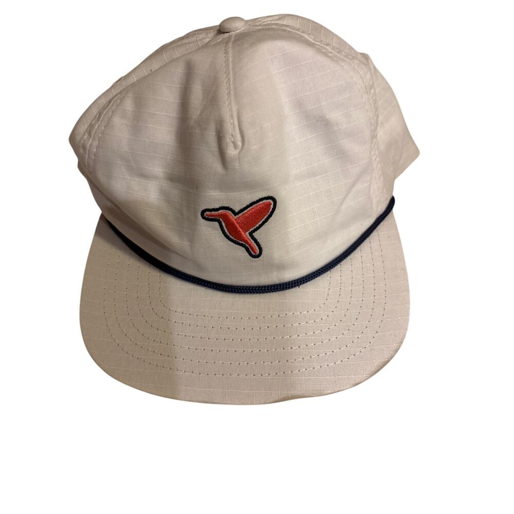 Bird dog baseball cap white